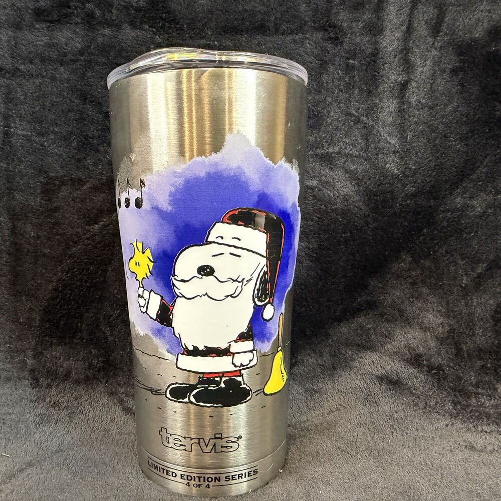 Tervis Tumbler Snoopy Santa Christmas 20 oz. Stainless Steel NEW Limited Edition